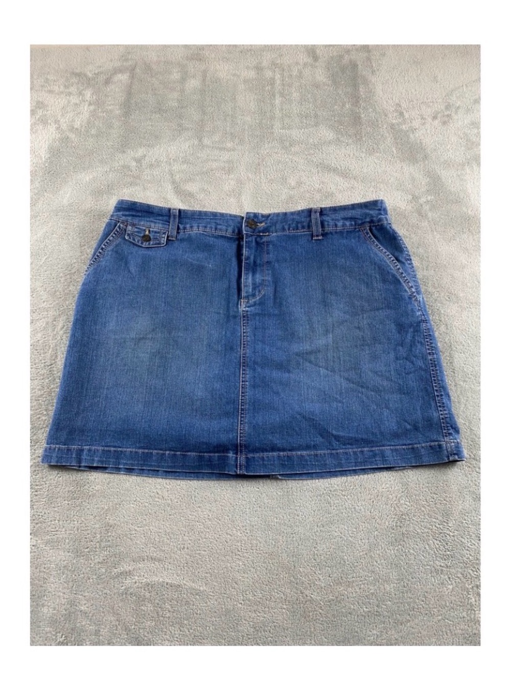 Sonoma Life + Style Blue Denim Skort - Women's 16 Medium Wash Stretch